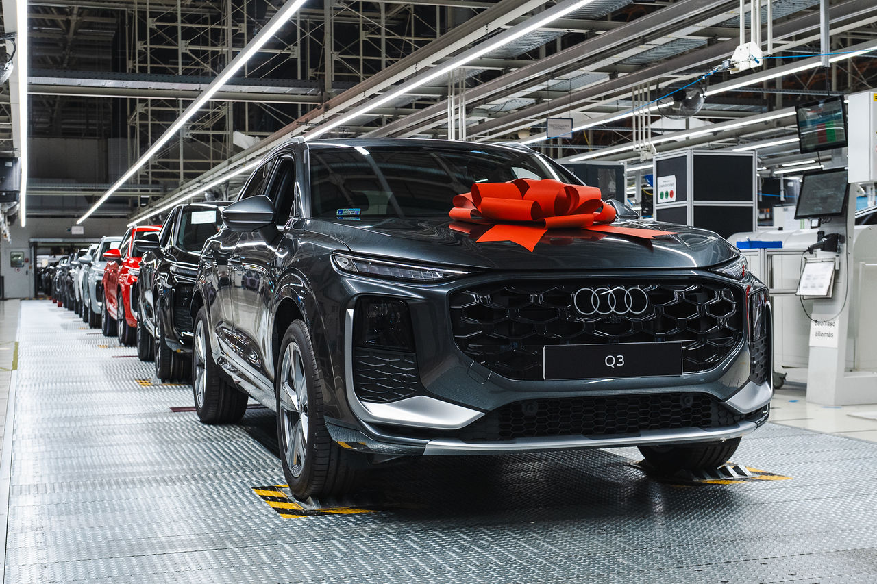 Audi Q3 auf der Fertigungslinie in Győr